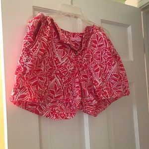 Lilly Pulitzer Magenta Floral Shorts - Size 10